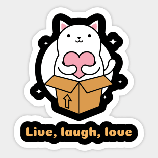 Live, laugh, love Sticker